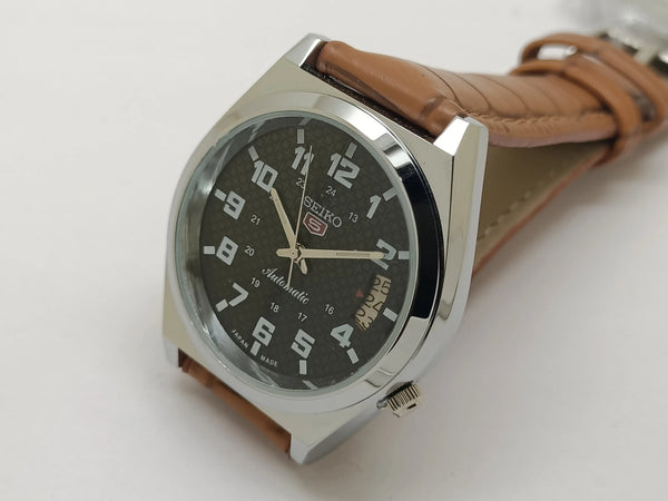 VINTAGE REFURBISHED SEIKO 5 AUTOMATIC JAPAN MENS DAY DATE WATCH - National Watches
