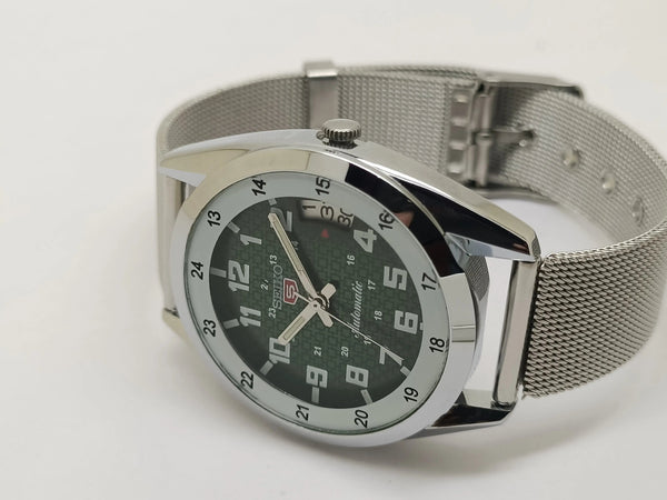 VINTAGE REFURBISHED SEIKO 5 AUTOMATIC JAPAN MENS DAY DATE WATCH - National Watches