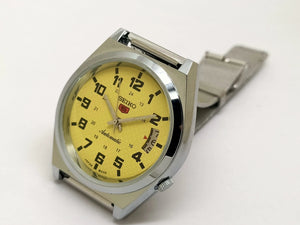 Seiko 5 Black Dial Automatic Vintage Watch National Watches