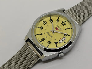 Seiko 5 Black Dial Automatic Vintage Watch National Watches