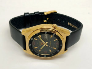 VINTAGE REFURBISHED SEIKO 5 AUTOMATIC JAPAN MENS DAY DATE WATCH - National Watches