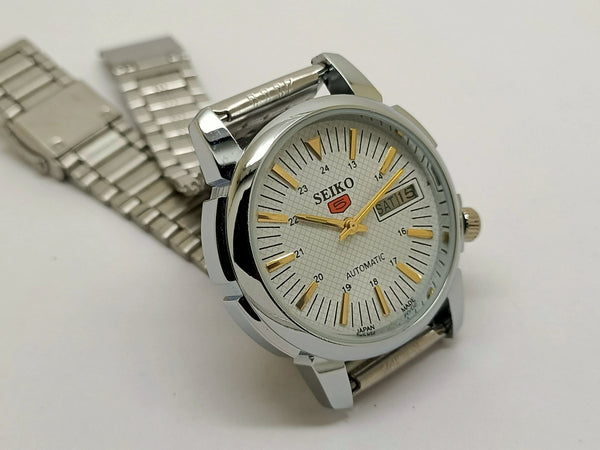 Seiko 5 Black Dial Automatic Vintage Watch National Watches