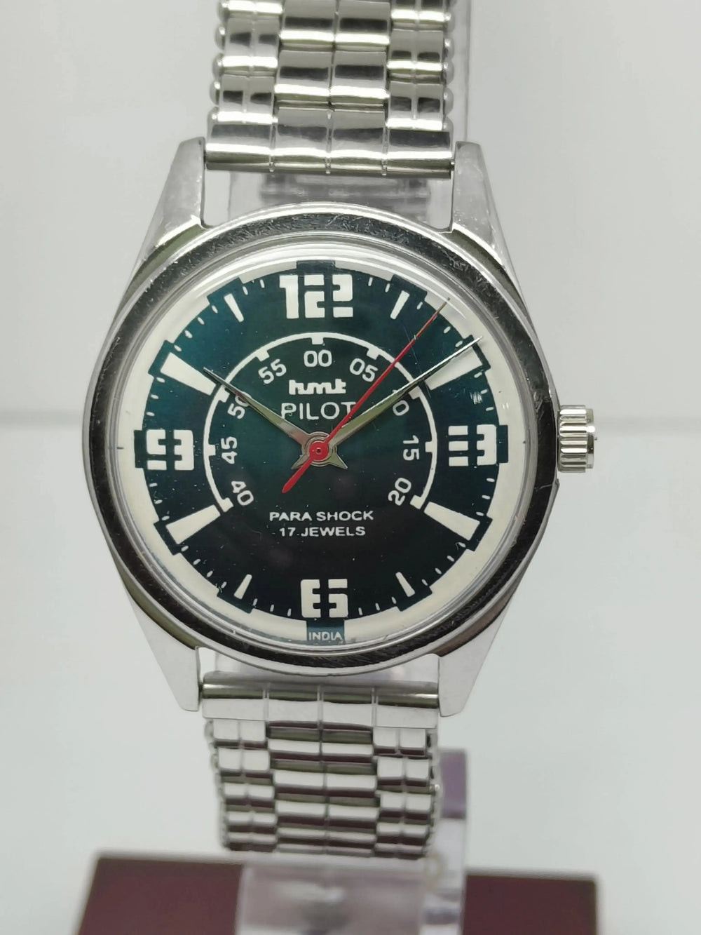 Hmt Pilot Mechanical Handwinding Movement stainless Steel Para Shock 17 Jewels Analog Dial Wrist Watch For Men National Watches