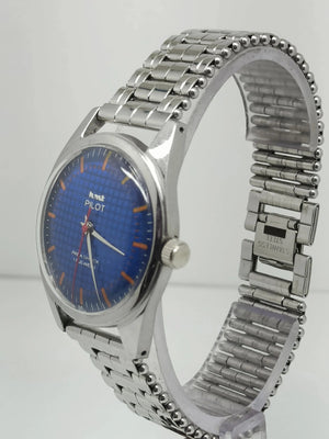 Hmt Pilot Mechanical Handwinding Movement stainless Steel Para Shock 17 Jewels Analog Dial Wrist Watch For Men National Watches