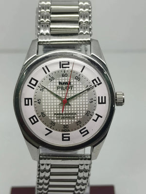 Hmt Pilot Mechanical Handwinding Movement stainless Steel Para Shock 17 Jewels Analog Dial Wrist Watch For Men National Watches