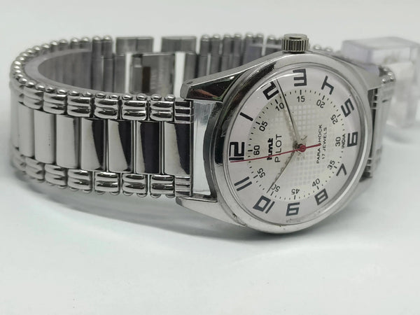 Hmt Pilot Mechanical Handwinding Movement stainless Steel Para Shock 17 Jewels Analog Dial Wrist Watch For Men National Watches