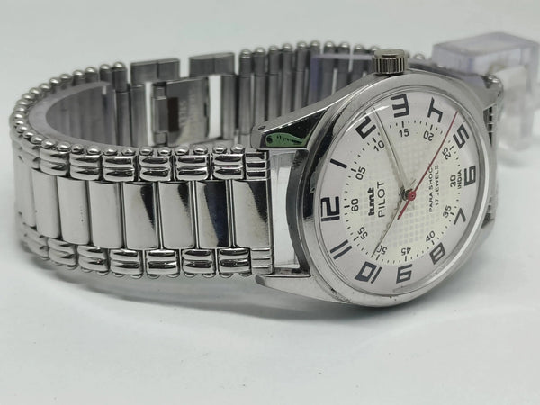 Hmt Pilot Mechanical Handwinding Movement stainless Steel Para Shock 17 Jewels Analog Dial Wrist Watch For Men National Watches