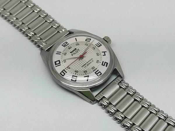 Hmt Pilot Mechanical Handwinding Movement stainless Steel Para Shock 17 Jewels Analog Dial Wrist Watch For Men National Watches