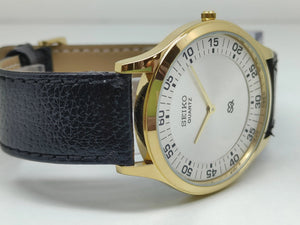 Seiko 5 Black aSeiko Silim Quartz Watch – Sleek, Durable & Stylish Timepiece for Men/WomenDial quartz Watch - National Watches