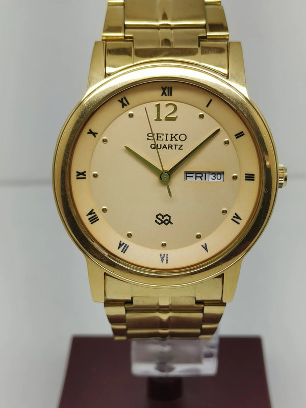 Seiko 5 Black Dial quartz WatchaSeiko Silim Quartz Watch – Sleek, Durable & Stylish Timepiece for Men/Women - National Watches