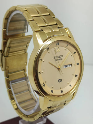 Seiko 5 Black Dial quartz WatchaSeiko Silim Quartz Watch – Sleek, Durable & Stylish Timepiece for Men/Women - National Watches