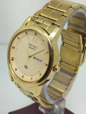 Seiko 5 Black Dial quartz WatchaSeiko Silim Quartz Watch – Sleek, Durable & Stylish Timepiece for Men/Women - National Watches