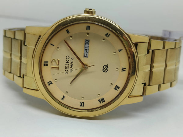 Seiko 5 Black Dial quartz WatchaSeiko Silim Quartz Watch – Sleek, Durable & Stylish Timepiece for Men/Women - National Watches