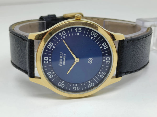 Seiko 5 Black Dial quartz WatcaSeiko Silim Quartz Watch – Sleek, Durable & Stylish Timepiece for Men/Womenh - National Watches