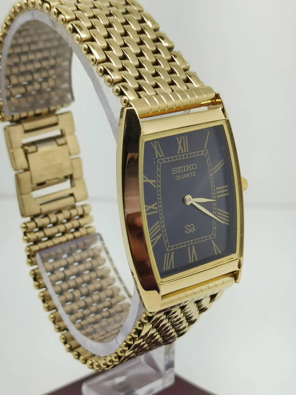 Seiko 5 Black Dial quartz WataSeiko Silim Quartz Watch – Sleek, Durable & Stylish Timepiece for Men/Womench - National Watches