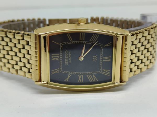 Seiko 5 Black Dial quartz WataSeiko Silim Quartz Watch – Sleek, Durable & Stylish Timepiece for Men/Womench - National Watches