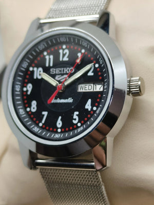 Seiko 5 Vintage Lime Green Dial – Refurbished Bold Style National Watches