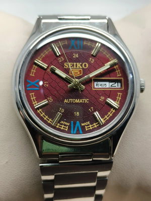 Seiko 5 Vintage Leather Strap Included – Restored Gear National Watches