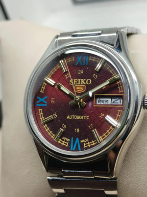 Seiko 5 Vintage Leather Strap Included – Restored Gear National Watches