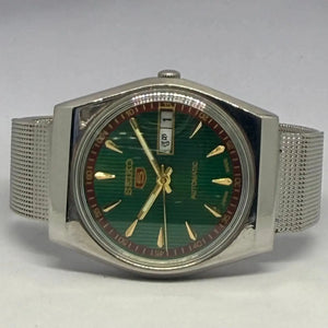 Rare Seiko 5 Watch | Refurbished Original Japan Movement | Collectible Retro Style National Watches