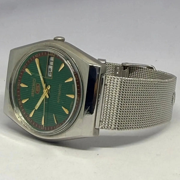 Rare Seiko 5 Watch | Refurbished Original Japan Movement | Collectible Retro Style National Watches