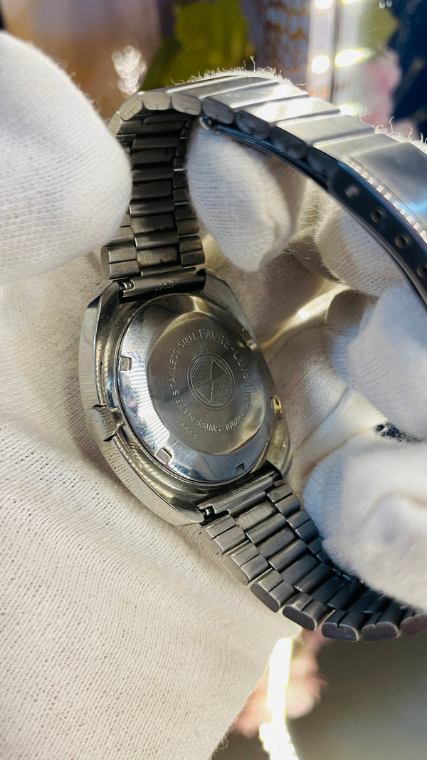 Vintage West End Prima Automatic Watch Black Dial Day Date Swiss Made Military Style National Watches
