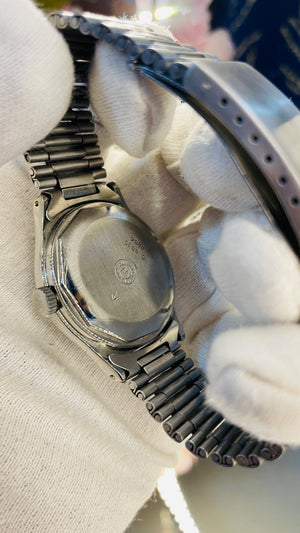Vintage West End Prima Automatic Watch Black Dial Day Date Swiss Made Military Style National Watches