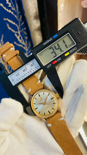 Vintage West End Prima Automatic Watch Black Dial Day Date Swiss Made Military Style National Watches