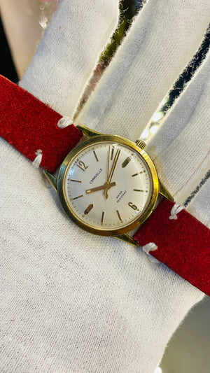 Vintage West End Prima Automatic Watch Black Dial Day Date Swiss Made Military Style National Watches