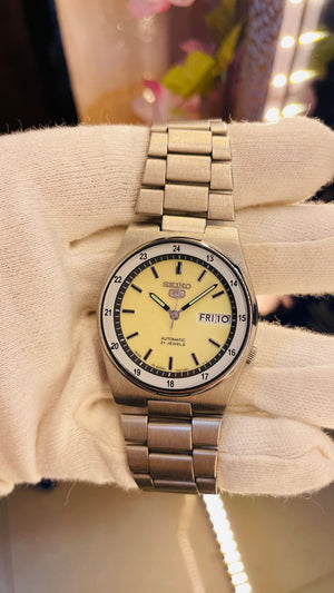 Vintage West End Prima Automatic Watch Black Dial Day Date Swiss Made Military Style National Watches