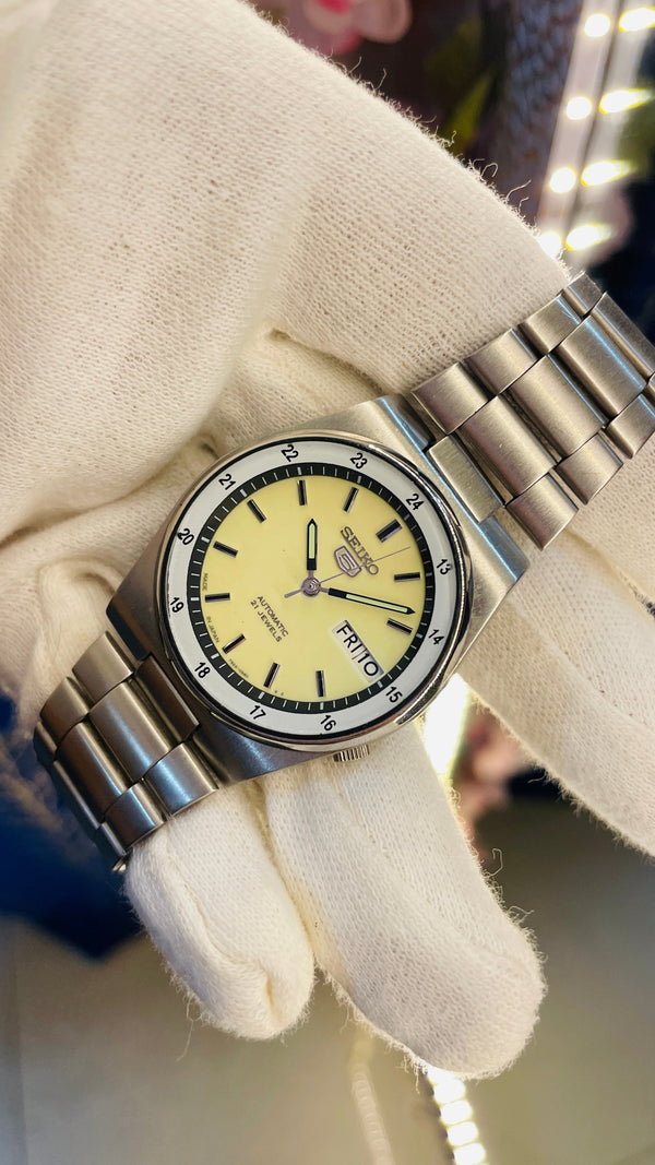 Vintage West End Prima Automatic Watch Black Dial Day Date Swiss Made Military Style National Watches