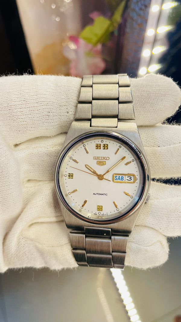 Vintage West End Prima Automatic Watch Black Dial Day Date Swiss Made Military Style National Watches