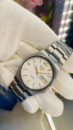 Vintage West End Prima Automatic Watch Black Dial Day Date Swiss Made Military Style National Watches
