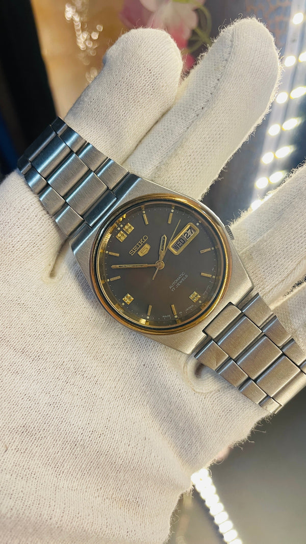 Vintage West End Prima Automatic Watch Black Dial Day Date Swiss Made Military Style National Watches