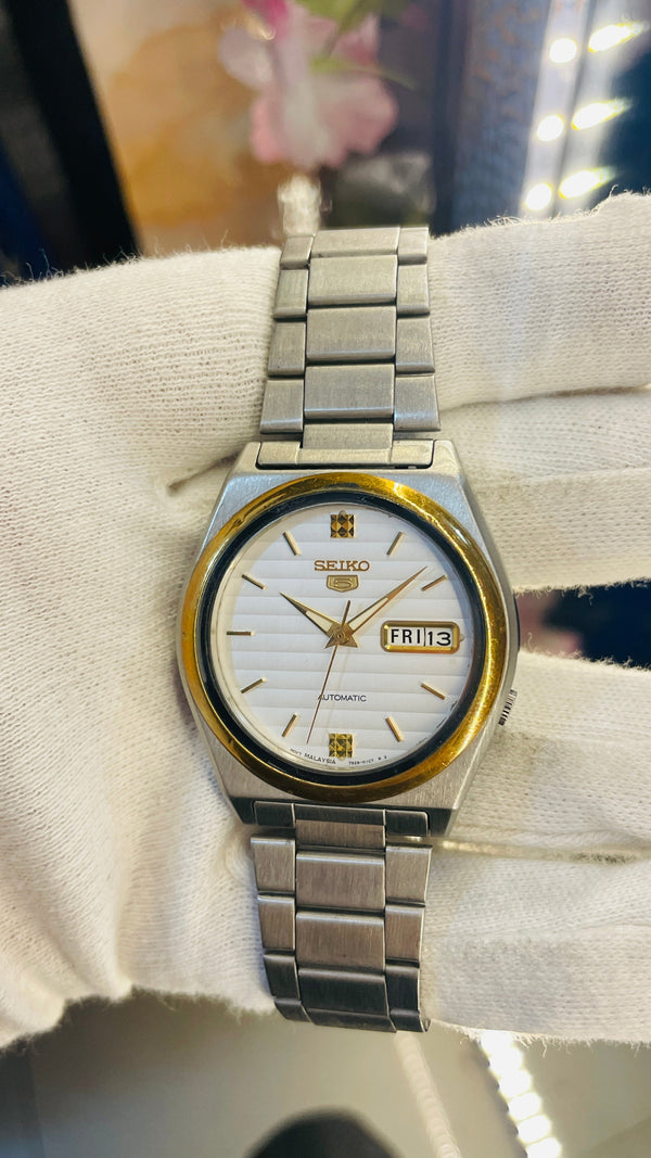 Vintage West End Prima Automatic Watch Black Dial Day Date Swiss Made Military Style National Watches
