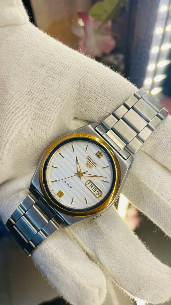 Vintage West End Prima Automatic Watch Black Dial Day Date Swiss Made Military Style National Watches