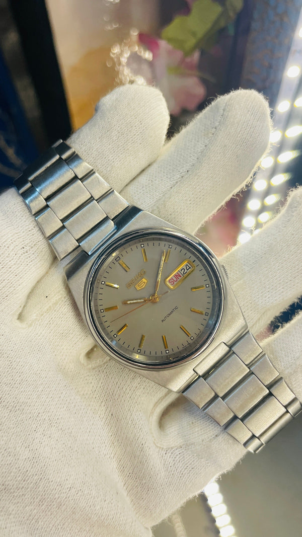 Vintage West End Prima Automatic Watch Black Dial Day Date Swiss Made Military Style National Watches