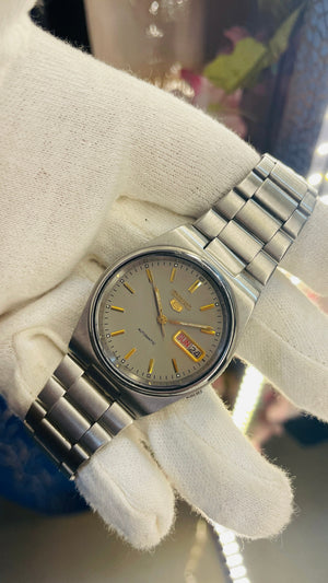Vintage West End Prima Automatic Watch Black Dial Day Date Swiss Made Military Style National Watches