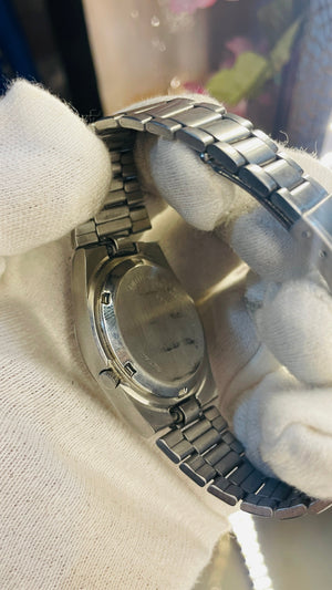 Vintage West End Prima Automatic Watch Black Dial Day Date Swiss Made Military Style National Watches