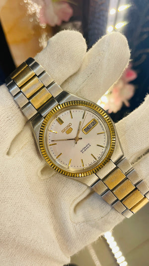 Vintage West End Prima Automatic Watch Black Dial Day Date Swiss Made Military Style National Watches
