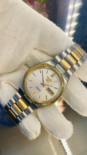 Vintage West End Prima Automatic Watch Black Dial Day Date Swiss Made Military Style National Watches