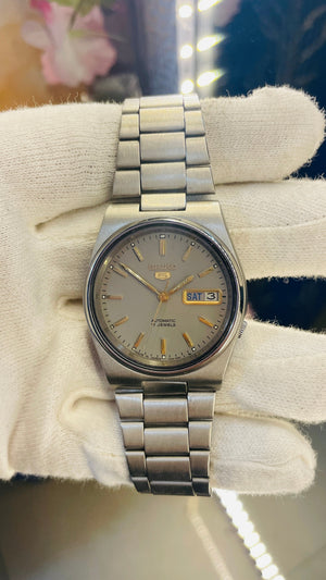 Vintage West End Prima Automatic Watch Black Dial Day Date Swiss Made Military Style National Watches