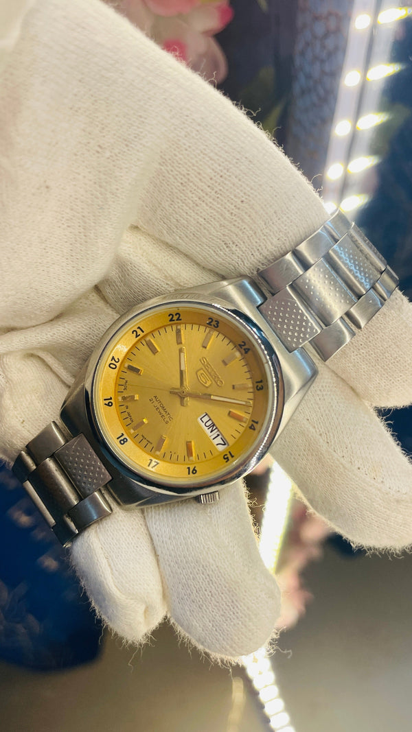 Vintage West End Prima Automatic Watch Black Dial Day Date Swiss Made Military Style National Watches