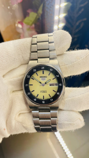 Vintage West End Prima Automatic Watch Black Dial Day Date Swiss Made Military Style National Watches