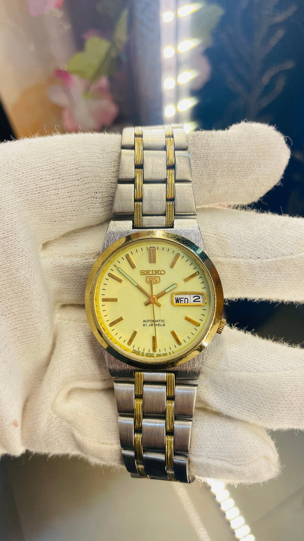Vintage West End Prima Automatic Watch Black Dial Day Date Swiss Made Military Style National Watches