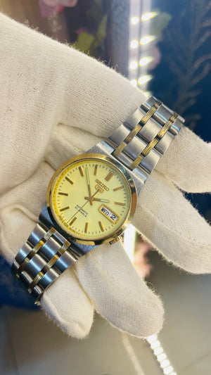 Vintage West End Prima Automatic Watch Black Dial Day Date Swiss Made Military Style National Watches