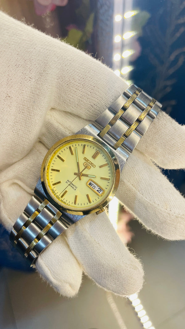 Vintage West End Prima Automatic Watch Black Dial Day Date Swiss Made Military Style National Watches