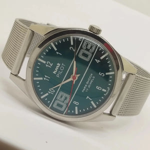 Hmt Pilot Mechanical Handwinding Movement stainless Steel Para Shock 17 Jewels Analog Dial Wrist Watch For Men National Watches