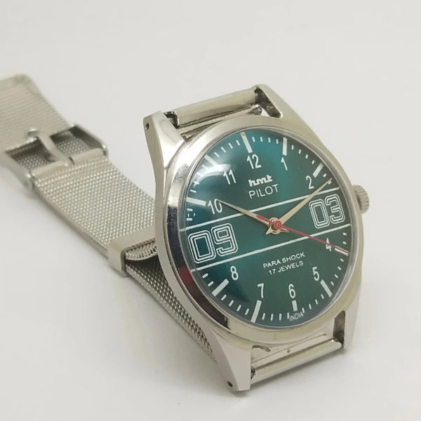 Hmt Pilot Mechanical Handwinding Movement stainless Steel Para Shock 17 Jewels Analog Dial Wrist Watch For Men National Watches
