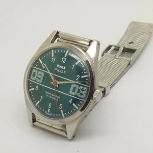 Hmt Pilot Mechanical Handwinding Movement stainless Steel Para Shock 17 Jewels Analog Dial Wrist Watch For Men National Watches